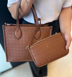 Bolsa + Necesser Santa Lolla Feminina Safari 