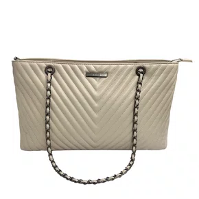 Bolsa Santa Lolla Feminina Creme Matelassê - Grande 