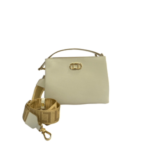 Bolsa Tote Luz da Lua Panna Couro - Média 