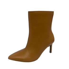 Bota Berti Maria Ambar Salto Alto Bico Fino Couro 