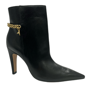 Bota Carrano Feminina Salto Fino Preta Couro