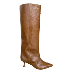 Bota Cecconello Feminina Cano Longo Cinamon Couro
