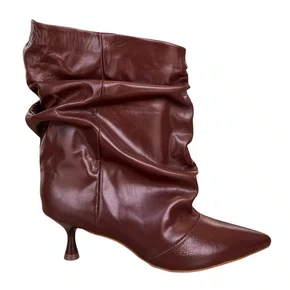 Bota Cecconello Feminina Slouchy Cognac Couro