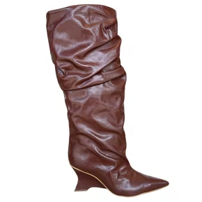 Bota Cecconello Slouchy Feminina Cognac Couro 