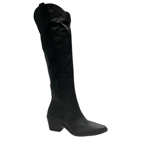 Bota Cecconelo Feminina Cano Longo Preta Couro