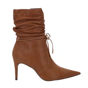 Bota Lua da Lua Feminina Cano Curto Canela Couro