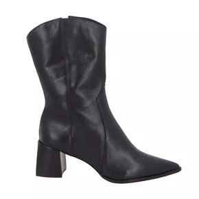 Bota Luiza Barcelos Feminina Cano Médio Preta Couro