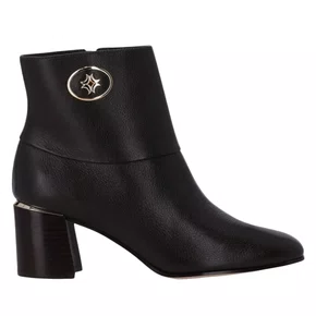 Bota Luz da Lua Feminina Cano Curto Couro Preta