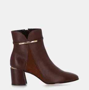 Bota Luz da Lua Feminina Cano Curto Trufa Couro