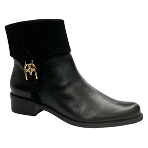 Bota Luz da Lua Feminina Cano Curto Preto Couro