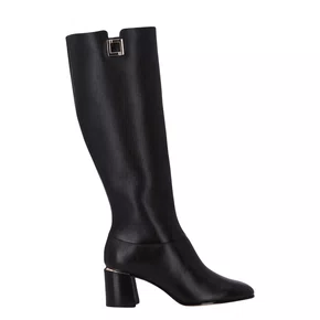 Bota Luz da Lua Feminina Cano Longo Preto Couro