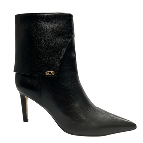 Bota Luz da Lua Feminina Cano Médio Preta Couro