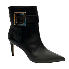 Bota Luz da Lua Feminina Salto Fino Couro 