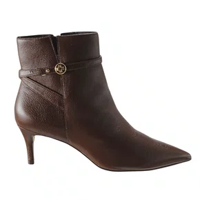 Bota Luz da Lua Feminina Salto Fino Trufa Couro
