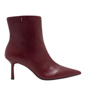 Bota Santa Lolla Feminina Salto Fino Merlot Couro