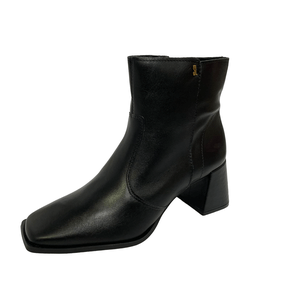 Bota Santa Lolla Marrom Salto Bloco Couro 