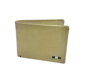 Carteira Reserva Creme Couro 