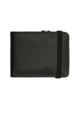 Carteira Reserva Preta Couro Elástico