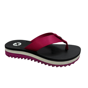 Chinelo Kenner Feminino Kyra Pink Preto Branco