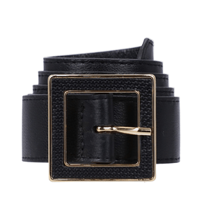 Cinto Luz da Lua Feminino Ornamental Preto Couro