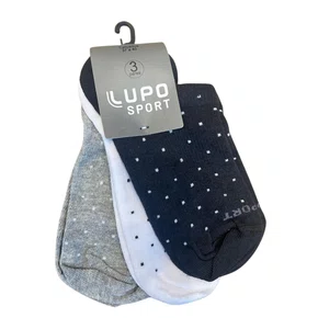 Kir Meia Lupo Feminina Branco Preto Cinza