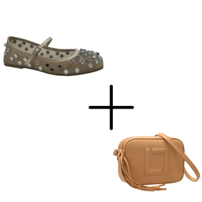 Kit Sapatlha Berti Maria Telada Natural + Bolsa Luz da Lua Sandalo Pequena