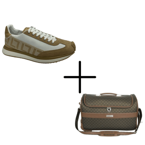 Kit Tênis Luz da Lua Nocciola + Mala De Mão Com Rodinhas Lansay Castor