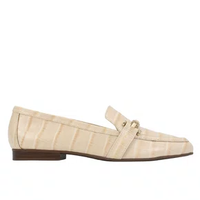 Loafer Jorge Bischoff Bridão Off White Couro Croco