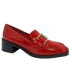 Loafer Jorge Bischoff Feminino Vermelho Couro 
