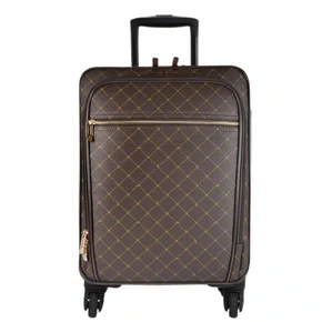 Mala Jorge Bischoff Feminina Rígida Marrom Monograma Jb