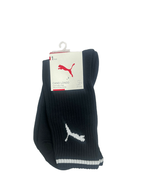Meia Puma Cano Longo Preta 