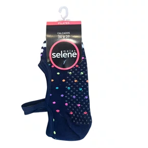 Meia Selene Pilates Feminina Marinho
