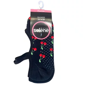 Meia Selene Pilates Feminina Preto