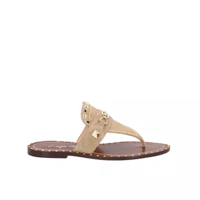 Rasteira Luiza Barcelos Feminina Bege Camurça 