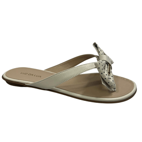 Rasteira Luz da Lua Feminina Ouro Couro