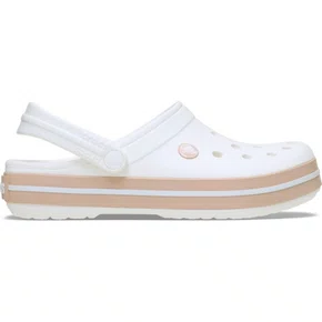Sandália Crocs Feminina Crocband Clog White Pink Caramel