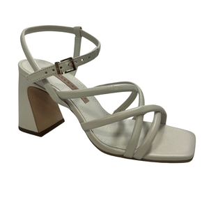 Sandália Jorge Bischoff Feminina Rosa Salto Vírgula Couro