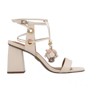 Sandália Jorge Bischoff Feminina Off White Cordas Couro