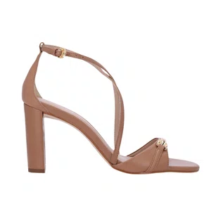 Sandália Lua da Lua Feminina Salto Alto Mousse Couro