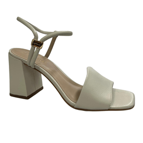 Sandália Luz da Lua Feminina Panna Salto Bloco Couro