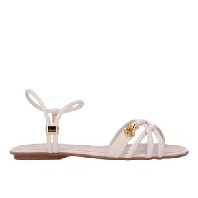 Sandália Rasteira Luz da Lua Feminina Panna Couro