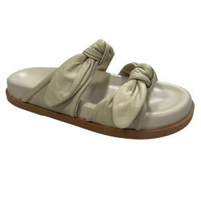 Sandália Santa Lolla Feminina Birken Off White Couro