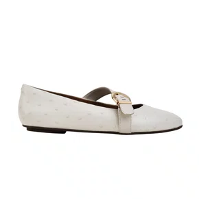 Sapatilha Jorge Bischoff Feminina Off White Couro