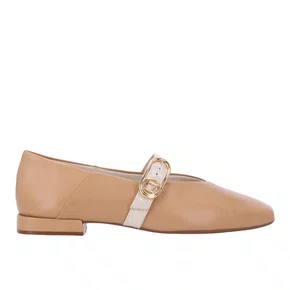 Sapatilha Luz da Lua Feminina Butter Panna Couro