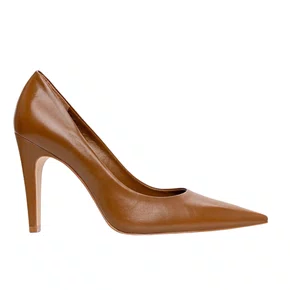 Scarpin Carrano Feminino Gio Salto Fino Marrom Saddle Couro