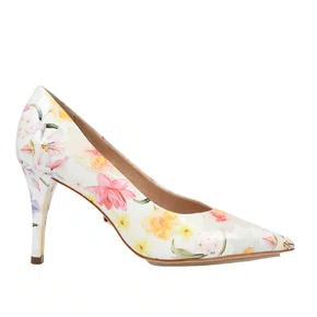 Scarpin Florescer Jorge Bischoff Bico Fino Couro