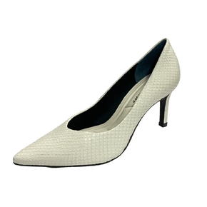 Scarpin Jorge Bischoff Branco Mandala JB Couro 