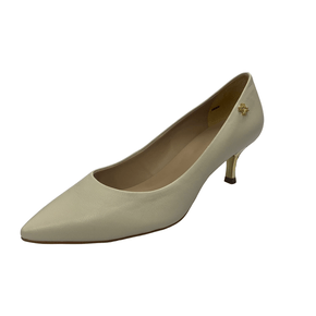 Scarpin Luz da Lua Panna Couro 