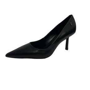 Scarpin Santa Lolla Preto Couro 