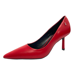 Scarpin Santa Lolla Vermelho Couro 